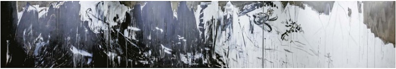 금강전도, 2016, Acrylic on canvas, 1110×200cm×3cm